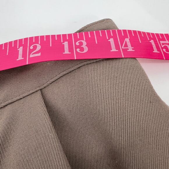 Vtg Epitome Skirt Suit Tag 14/ Fits 28" Tan One Button Blazer Straight Midi READ - Picture 11 of 12